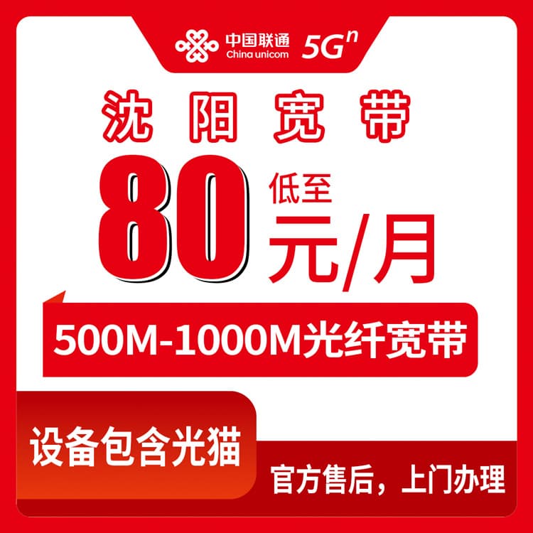54187-联通辽宁沈阳宽带卡
