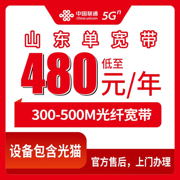 54204-联通山东全省宽带卡