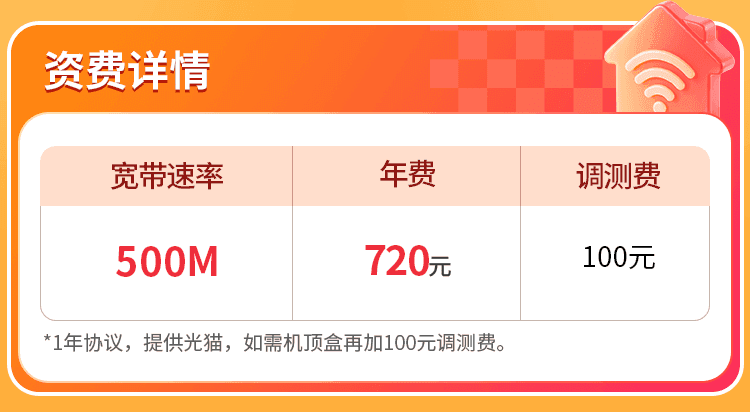 海南联通单宽【720元500M】 详情图 1