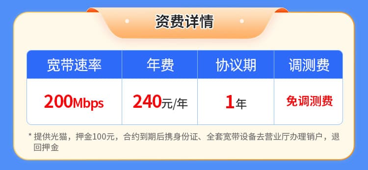 合肥广电单宽【240元200M】 详情图 1