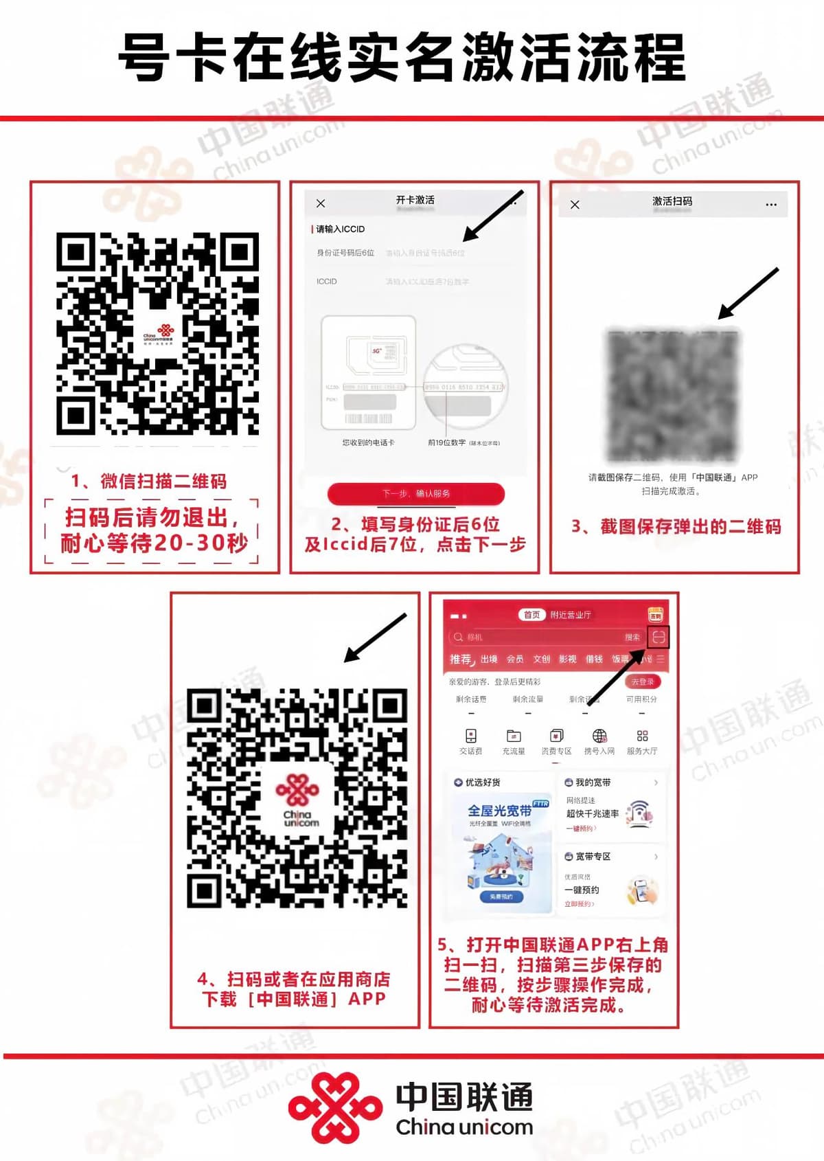 54509-联通全国可可卡 激活指引