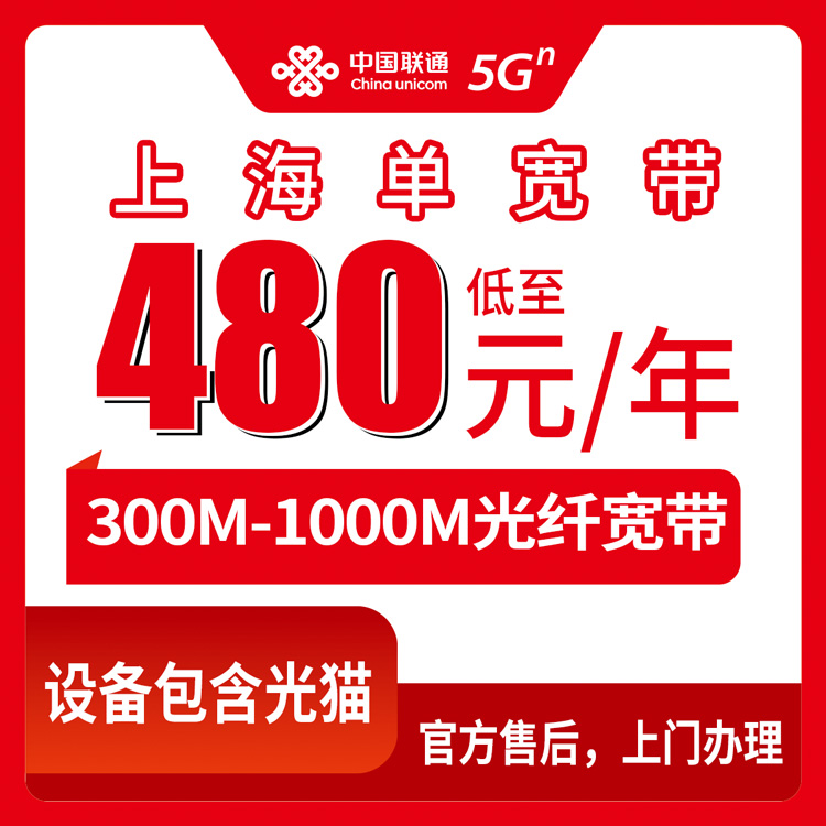 53825-联通上海市宽带卡