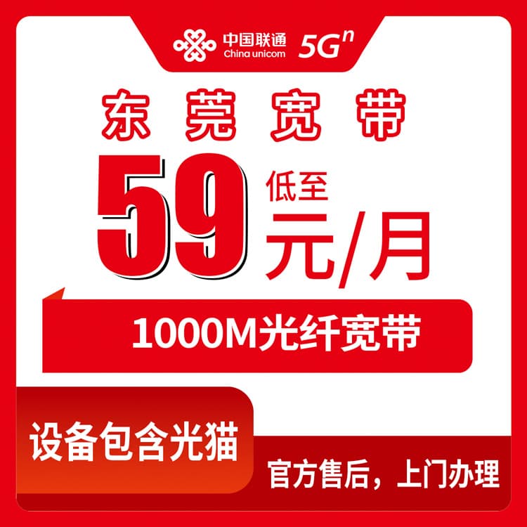 53867-联通广东东莞宽带卡
