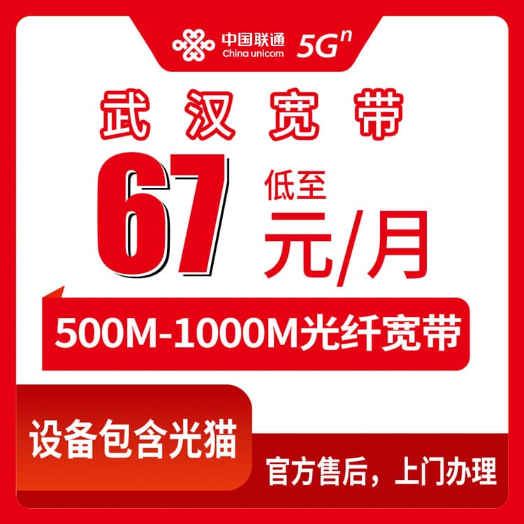54090-联通湖北武汉宽带卡