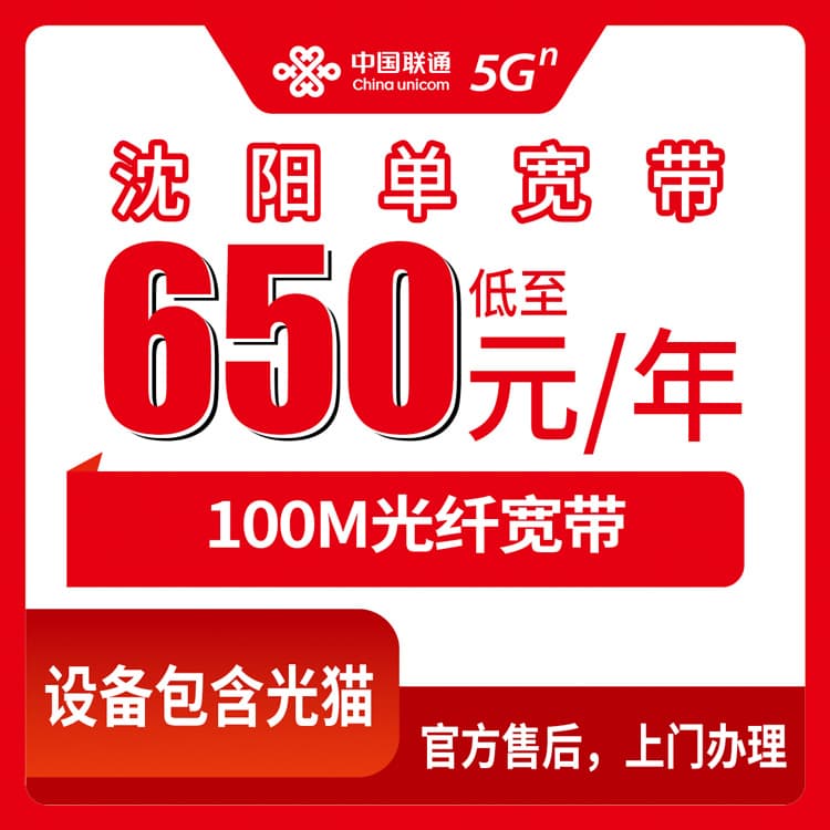54185-联通辽宁沈阳宽带卡