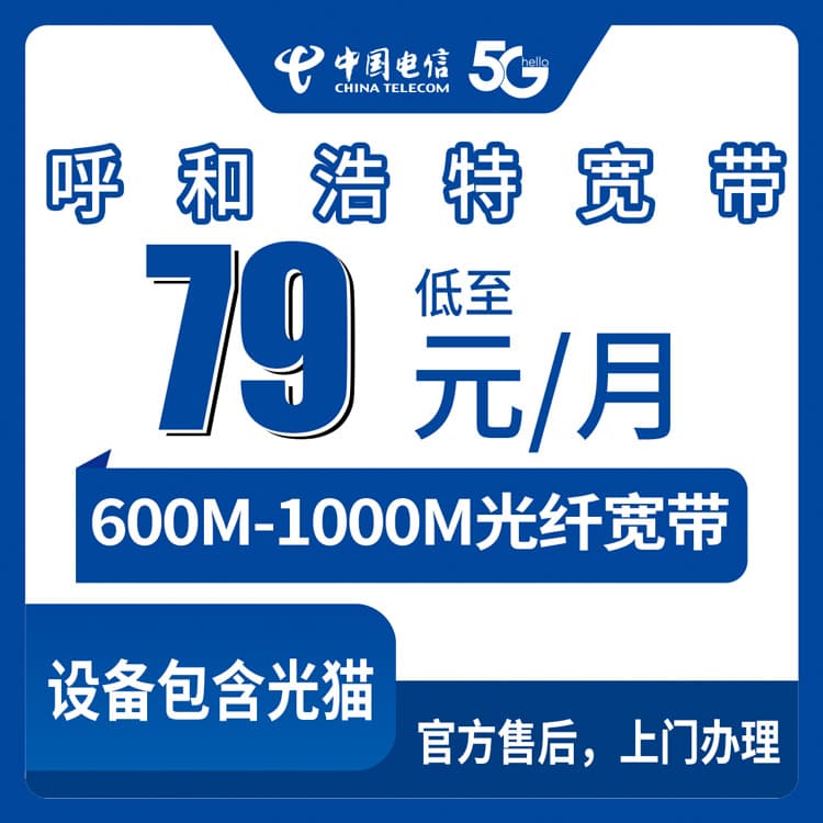 54190-电信内蒙古呼和浩特宽带卡