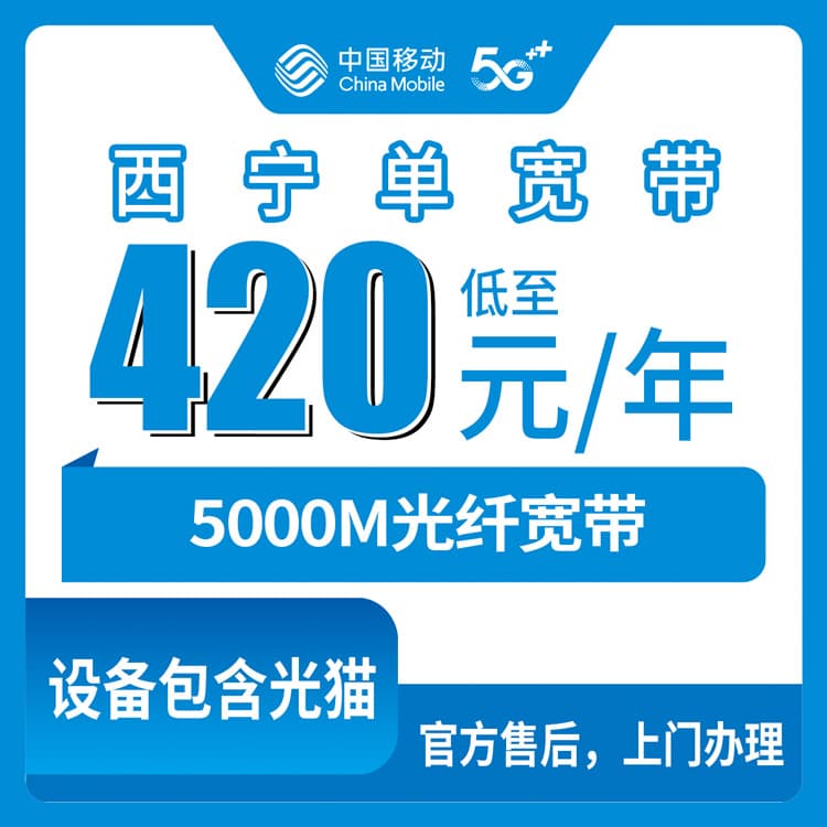 54196-移动青海西宁宽带卡