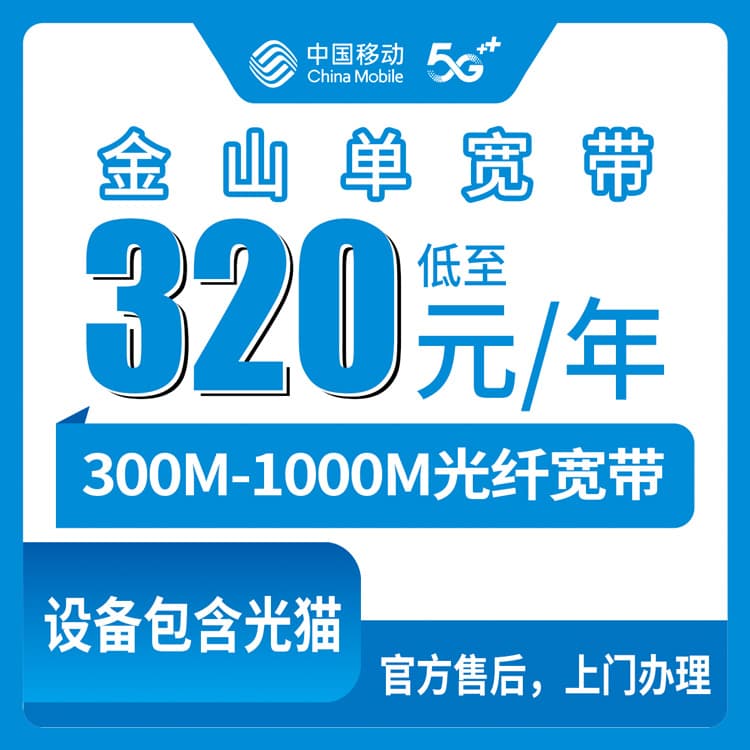 53806-移动上海金山区宽带卡