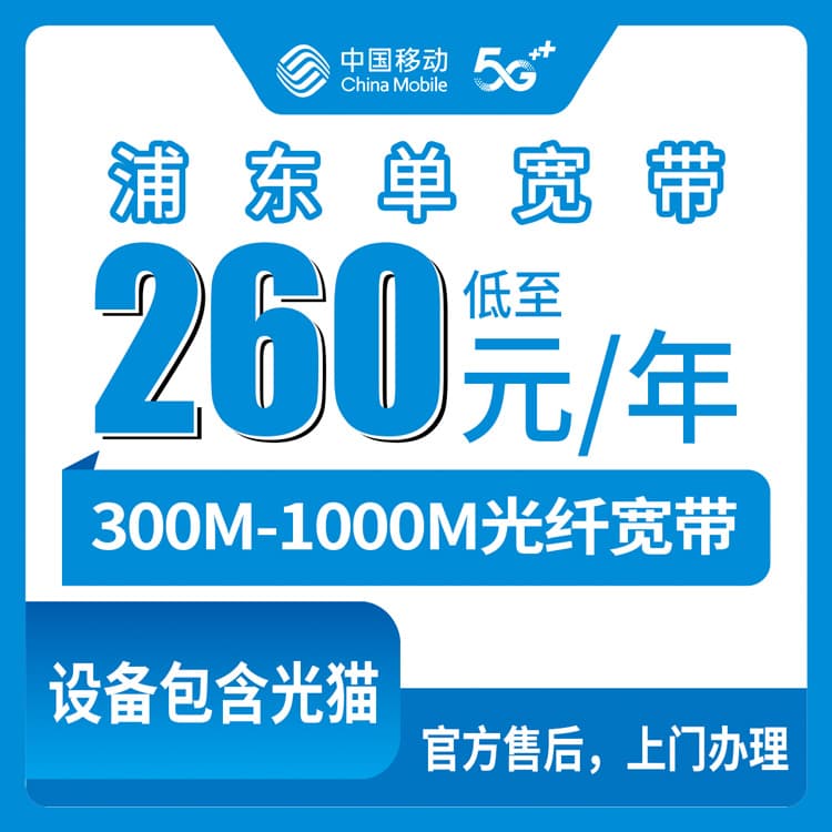 53818-移动上海浦东新区宽带卡