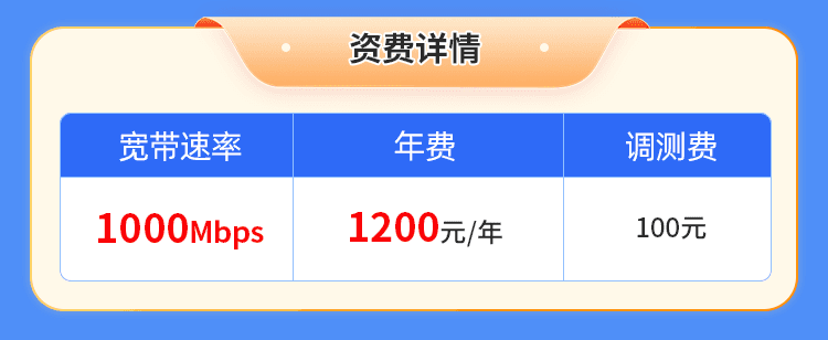 河南移动单宽【1200元1000M】 详情图 1