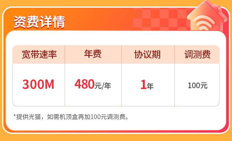 海南联通单宽【480元300M】 详情图 1